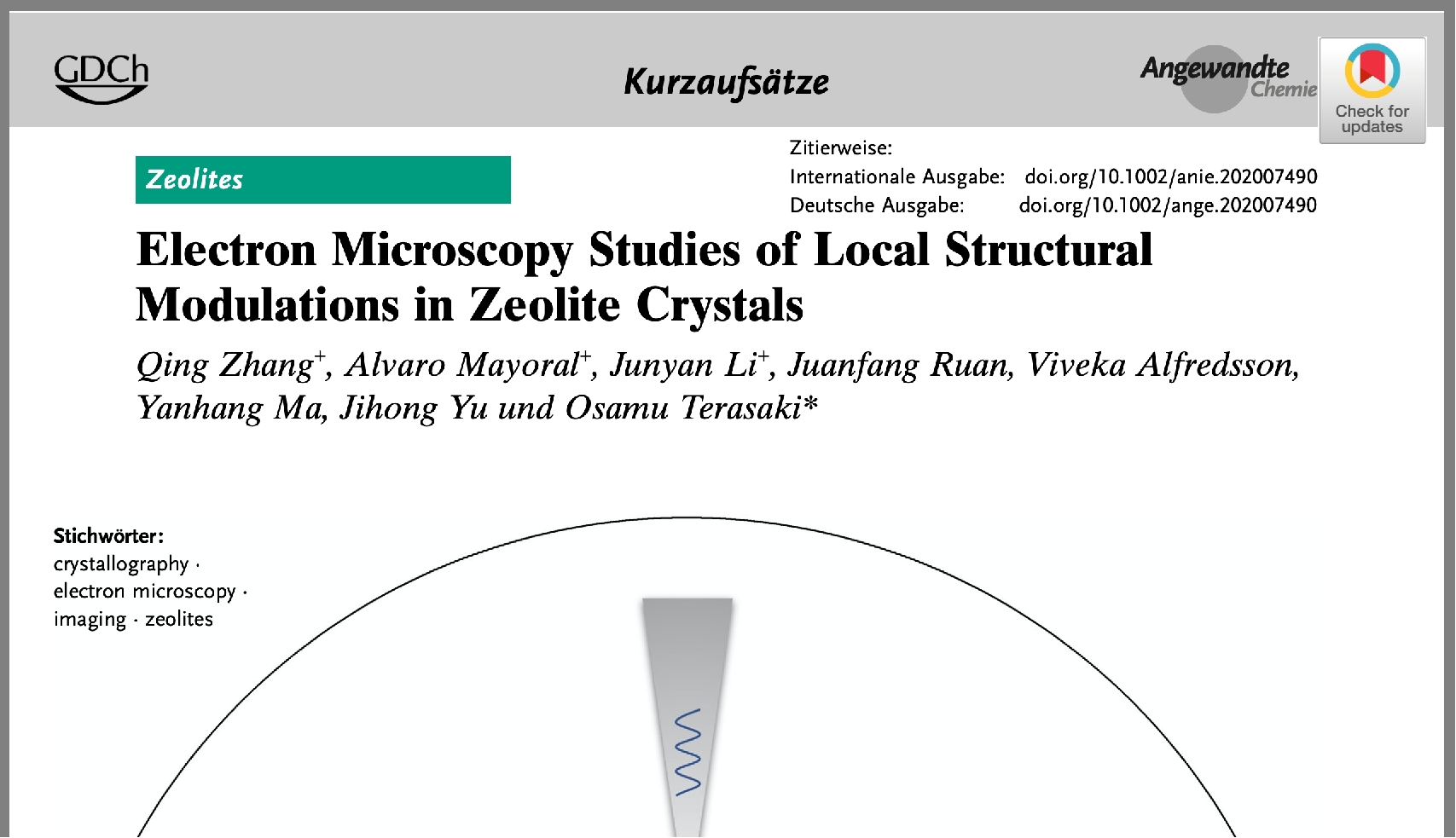 Electron microscopy studies of local structural modulations in zeolite crystals