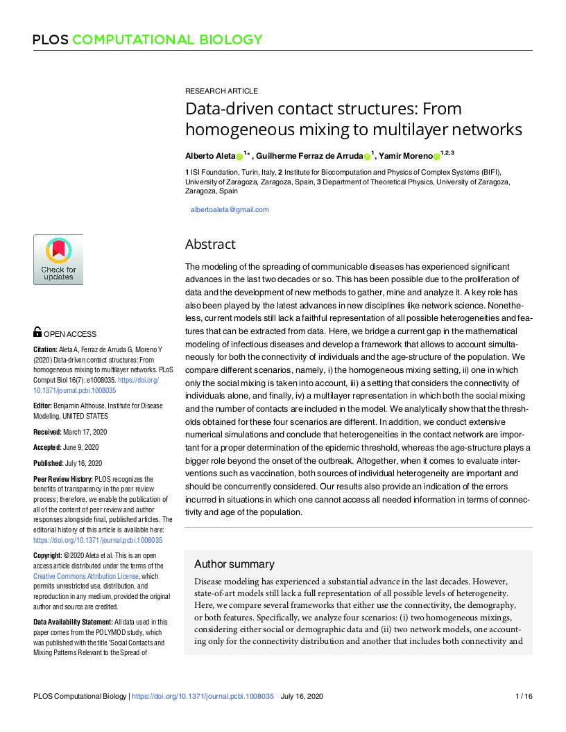 Data-driven contact structures: From homogeneous mixing to multilayer networks