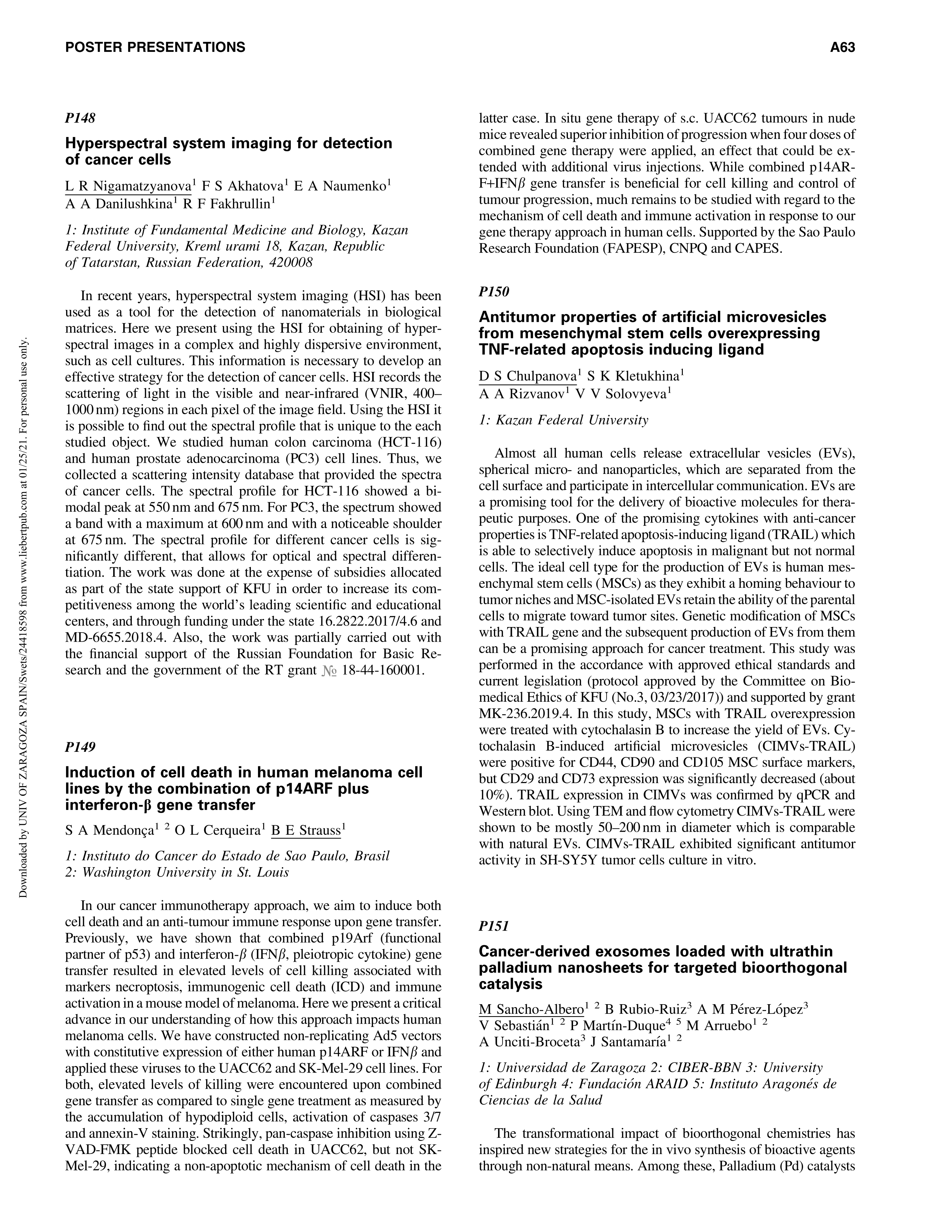 Cancer-derived exosomes loaded with ultrathin palladium nanosheets for targeted bioorthogonal catalysis